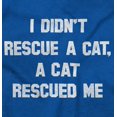 thumbnail image 2 of A Cat Rescued Me Adopted Pet Lovers Plus Size Long Sleeve Graphic Tee Shirt Brisco Brands 2X, 2 of 4