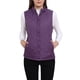 thumbnail image 1 of Chalecos de abrigo para mujer INSPIRE CHIC con cuello alto, chaleco acolchado con cremallera, color púrpura, 1 of 6