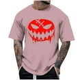 thumbnail image 1 of Blusas y camisas de manga corta y cuello redondo para hombre. Blusas/camisetas de manga corta con cuello redondo y estampado de Halloween para hombre. Blusa para hombre., 1 of 4