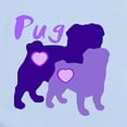 thumbnail image 2 of CafePress - PUG PURPLE Body Suit - Baby Light Bodysuit, Size Newborn - 24 Months, 2 of 4