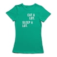 thumbnail image 1 of Mangez Beaucoup Dormir Beaucoup Citation Graphique T-shirt des Femmes, 1 of 1