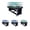 Green, variant on RACK Triad 7-Foot 3-in-1 Multi Game Swivel Billiard/Pool Table (Black Felt with Black Body)