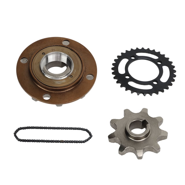 Kit de piñón de cadena 420, aleación de aluminio, plato 32T, rueda libre sin dientes, juego de piñón 9T para bicicleta y Scooter YUNYI BRAND Deportes