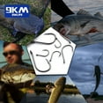 thumbnail image 6 of 9KM Fishing Hooks 50~200Pcs Carp Hook Saltwater Fishing Circle Hook Strong Sharp Needle Point Barbs Ringed Eye Saltwater, 6 of 10