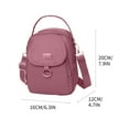 thumbnail image 2 of Waterproof Women Crossbody Bag Multi Compartment Phone Purse with Adjustable Strap Large Capacity Travel Shoulder Bag for Shopping Casual Outfits Nylon Messenger Bag, 2 of 2