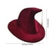 thumbnail image 3 of Sombrero de Bruja de Halloween con Cubrebocas de Encaje | Accesorio para Disfraz de Mago | Sombrero de Fiesta de Tafetán de Poliéster | Opciones: Negro, Azul y Rojo | 35,5 X 35,5 X 21 Cm, 3 of 6