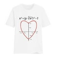 thumbnail image 4 of Gibobby Playera de Manga Corta con Cuello Redondo Blusa holgada con letras, cuello redondo, pantalones cortos para mujer, camiseta informal, blusa con estampado mang(Blanco,M), 4 of 4