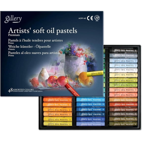 Mungyo Gallery Soft Oil Pastels Set Of 48 Assorted Colors Art Supplies