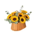 thumbnail image 5 of Bookk Handmade With Handle For Home Arrangement Dry Green Woven Storage Wedding Garden, 5 of 5