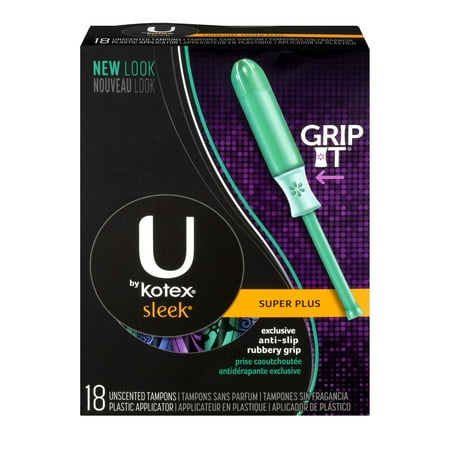 kotex tampons super plus sleek unscented