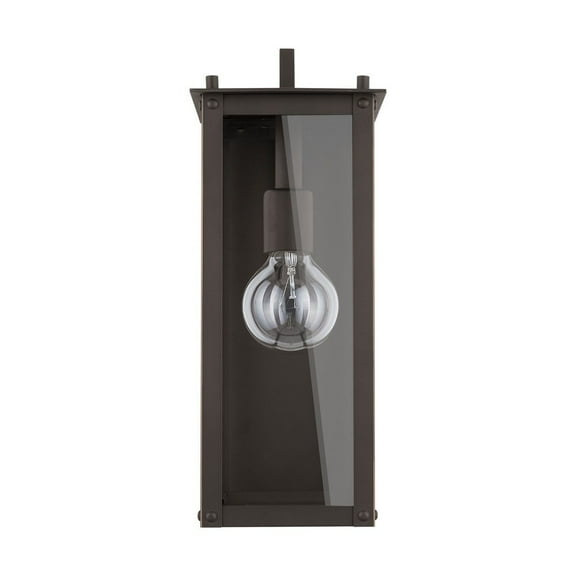 Capital Lighting 934611OZ Hunt 1 Light Outdoor Wall Light, Oiled Bronze