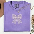 thumbnail image 4 of Coquette Lace Bow Shirt, Comfort Colors Cute Bow T-shirt, Lovely Gift for Women, Cute Mother Gift, Mother Day Gift, 4 of 6