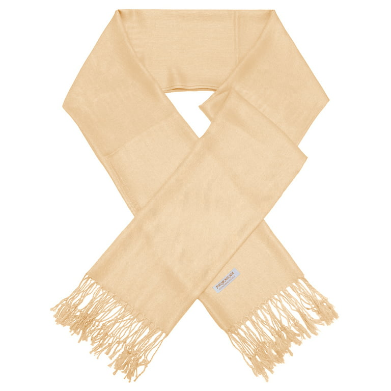 Double-Sided CD Icon Scarf Brown and Beige Silk
