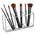 thumbnail image 3 of Caja de almacenamiento de cosméticos con 3 rejillas, caja de almacenamiento de pinceles de acrílico transparente para pinceles de maquillaje y lápices labiales JM, 3 of 5
