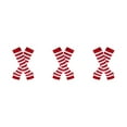 thumbnail image 1 of ZheElen Easy To Wear Over Knee Socks Highly Elastic And Durable Soft And Breathable Wide Application Polyester Easy To Match Red and white 3Set, 1 of 6