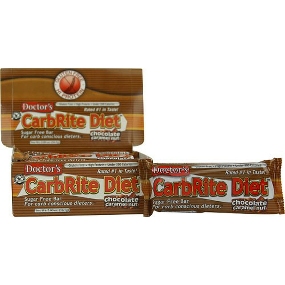 Doctor's CarbRite Diet Bars, Chocolate Caramel Nut, 2 Oz