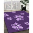 thumbnail image 2 of Ahgly Company Indoor Rectangle Patterned Purple Iris Purple Area Rugs, 7' x 10', 2 of 6