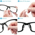 thumbnail image 5 of Eyeglass Nose Pads,20 Pairs of Silicone Nose Pads for Glasses,Anti-Slip Soft Nose Pads for Plastic Frames (Clear/2mm), 5 of 8