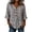 Dark Purple, variant on Women's Polka Dot Striped Ruffle Sleeve Blouse – V-Neck Button Down Shirt with Wooden Buttons – Casual Loose Fit Top for Summer & Spring – Sizes S-XXXXXL