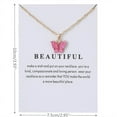 thumbnail image 4 of Jacenvly Heart Necklaces For Women Sweet Necklace Acrylic Color Clavicle Chain Necklace Glow Necklaces Sky Blue, 4 of 6
