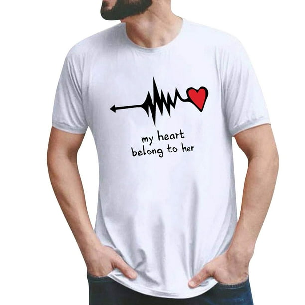 Moonker Valentines Day Gift Sets Men T Shirts Couple T Shirt