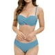 thumbnail image 1 of Traje de baño para mujer, bikini de tirantes sin espalda de color liso para mujer, trajes de baño para mujer, conjuntos de bikini para mujer, trajes de baño de bikini para mujer, 1 of 8