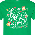 thumbnail image 4 of Inktastic Jesus is the Reason for the Season Christmas Bells and Stars T-Shirt, 4 of 5