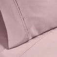 thumbnail image 5 of Superior Solid 1200-Thread Count Cotton Blend Sheet Set, Full, Lavender, 5 of 6
