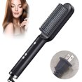 thumbnail image 1 of 1 pcs Ionic Hair Straightener Comb - Hair Straightening Brush & Iron for Even Heat, Temperature Settings & LED Screen, Professional Hair Tools for Styling, 1 of 5