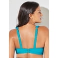thumbnail image 2 of Swimsuits for All Women's Bra Sized Drape Front Underwire Bikini Top, 2 of 6