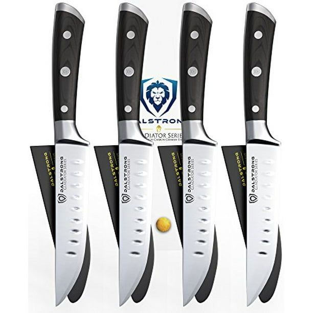 DALSTRONG Steak Knives Set Gladiator Series Straight Edge German