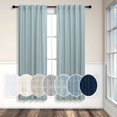 thumbnail image 1 of Cortinas Pitalk, 97 x 160 cm, color verde espuma, 2 paneles, semitransparentes, 1 of 7