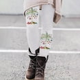 thumbnail image 4 of Zhanying Leggings de Noël pour Femmes Rouges Style Laid de Noël Taille Haute Taille Haute Leggings pour Femmes Blancs G, 4 of 5