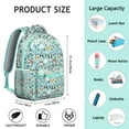 thumbnail image 4 of Dogs and Flowers Print School Bag with Vintage Canine Illustrations, Perfect for Pet Enthusiasts, Durable and Stylish, 4 of 4