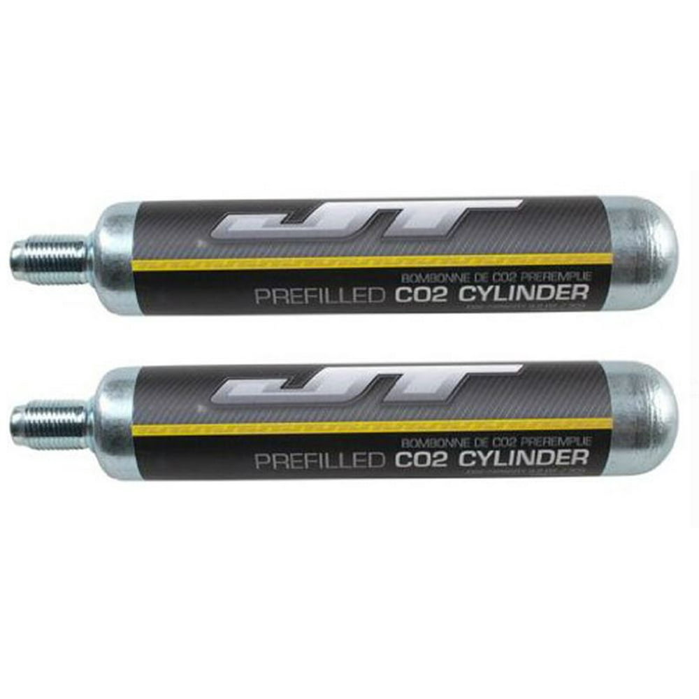 JT 90 Gram Prefilled Paintball CO2 Tank, 2pk