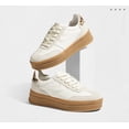 thumbnail image 5 of LUCKY STEP Classic Platform Sneakers Fashion Retro Casual Shoes,Beige,Womens, 5 of 6