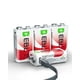 thumbnail image 1 of Batería recargable de litio 9V EBL de 5400 mWh, paquete de 4, 1 of 9