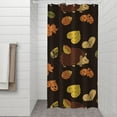 thumbnail image 2 of Fall Autumn Hedgehog Leaves Shower Curtain 36"x72" ,Bathroom Decorative Shower Curtains Set with 12 Hooks,Modern Waterproof Washable Shower Curtain, 2 of 6