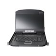 thumbnail image 1 of IOGEAR GCL1908WKITU - console KVM avec Commutateur KVM - 8 ports - PS/2, USB - 18,5" - Rackable - 1366 x 768 60 Hz - VGA - 1U - TAA Compatible, 1 of 4