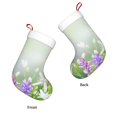 thumbnail image 3 of Honeii Purple Butterfly On Wild for Christmas Stocking,Large Xmas Stocking,Holiday and Family Stocking for Fireplace Christmas Holiday Party Decoration, 3 of 7
