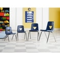 thumbnail image 3 of Lorell, 18" Seat-height Stacking Student Chairs, 4 / Carton, Black, 3 of 10