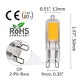 thumbnail image 2 of Simba Lighting LED G9 T4 JCD 2W 25W Replacement Bulbs 120V Bi-Pin Base 2700K Warm White 10-Pack, 2 of 9