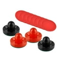 thumbnail image 3 of 4 empujadores de Air Hockey y 8 discos estándar Zulema con fondo de fieltro verde tamaño grande 96 mm Negro y rojo, 3 of 8
