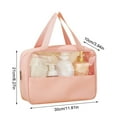 thumbnail image 2 of Waterproof PVC Toiletry Bag,Travel Cosmetic Bag,Transparent Makeup Organizer,Portable Clear Zipper Pouch,Leakproof Shower Caddy,Hanging Travel Accessories, 2 of 5