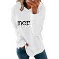 thumbnail image 5 of Craaazy Womens Hoodies Christmas Print Long Sleeve Womens Shirts Xmas Womens Tops with Pockets Gifts for Women, 5 of 6