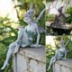 thumbnail image 3 of Sitting Fairy Garden Statue, Sitting Fairy Garden, Resin Sitting Fairy Garden Ornament for Garden Decoration, 17cm (Brown), 3 of 4