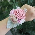 thumbnail image 4 of Flores Artificial Mano Novia Muñeca Ramillete Decoración 1, 4 of 9