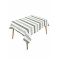 thumbnail image 2 of Sage Green Stripe Tablecloth Rectangle Table Cloth 60x102, Waterproof Tablecloth Outdoor Table Cloth, Geometric Grey White Vertical Striped Washable Table Cover for Kitchen Dinning Party, 2 of 8