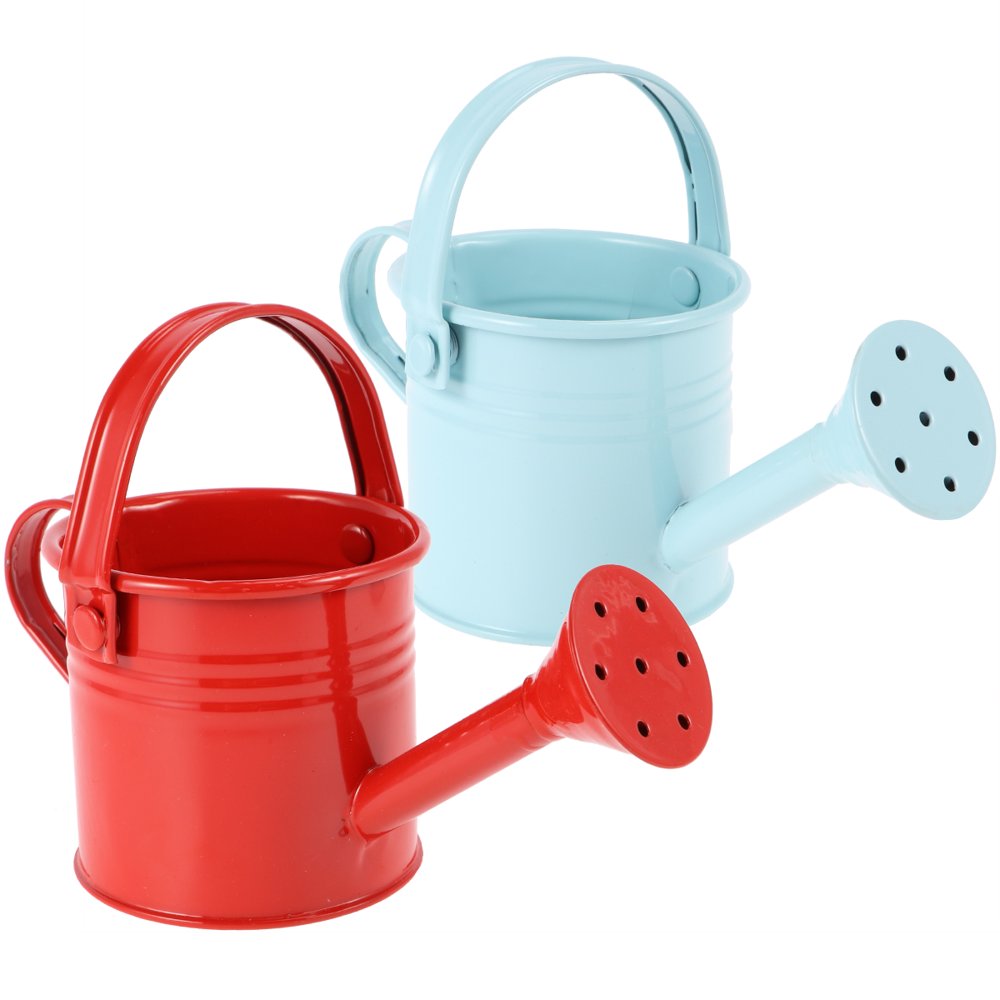 TINKSKY 2pcs Creative Watering Tin Simple Watering Pot Durable Iron