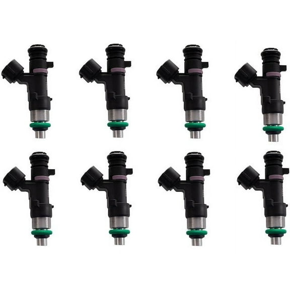 Fuel Injector Set 8 Piece - Compatible with 2005 - 2015 Nissan Armada 5.6L V8 GAS 2006 2007 2008 2009 2010 2011 2012 2013 2014